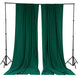 2 Pack Hunter Emerald Green Scuba Polyester Curtain Panel Inherently Flame Resistant Backdrops
