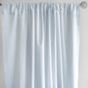 2 Pack White Inherently Flame Resistant Scuba Polyester Curtain Panel Backdrops Wrinkle Free