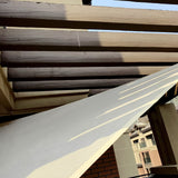 16ft Ivory Triangular UV Blocking Sun Shade Sail, Hanging Patio Canopy