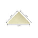 12ft Ivory Triangular UV Blocking Sun Shade Sail, Hanging Patio Canopy