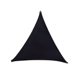 6ft Black Triangle Sun Shade Sail Canopy, Spandex Stage Backdrop#whtbkgd