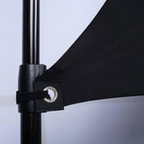 6ft Black Triangle Sun Shade Sail Canopy, Spandex Stage Backdrop