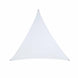6ft White Stretchy Spandex Triangle Shade Tarp Backdrop, Patio Sail#whtbkgd