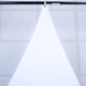 6ft White Stretchy Spandex Triangle Shade Tarp Backdrop, Patio Sail