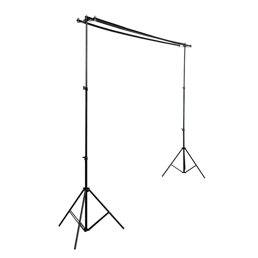 8ftX10ft Metal Triple Crossbar Adjustable Photography Backdrop Stand