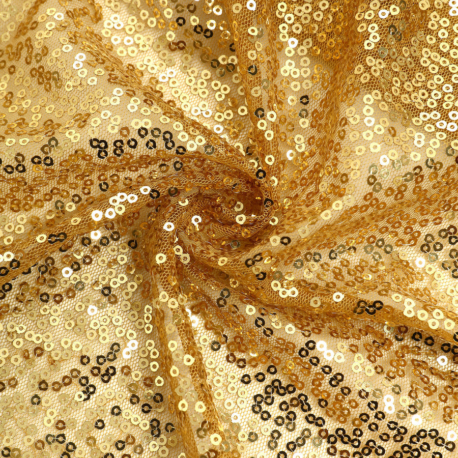 7.5ft Metallic Gold Sequin Round Wedding Arch Cover, Shiny Photo Backdrop Stand Cover#whtbkgd