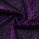 7.5ft Purple Metallic Shimmer Tinsel Spandex Round Backdrop, 2-Sided Wedding Arch Cover#whtbkgd
