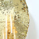 Champagne Double Sided Big Payette Sparkle Sequin Round Arch Cover, Shiny Shimmer Backdrop Cover