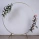 7.5ft Heavy Duty Gold Metal Round Wedding Arch Photo Backdrop Stand