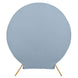 7.5ft Matte Dusty Blue Round Spandex Fit Wedding Backdrop Stand Cover