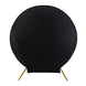 7.5ft Black Round Spandex Fit Wedding Backdrop Stand Cover