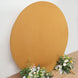 Matte Gold Round Spandex Fit Wedding Arch Backdrop Cover - 2-Sided Custom Backdrop Stand Arch Cover