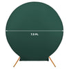 7.5ft Hunter Emerald Green Round Spandex Fit Wedding Backdrop Stand Cover