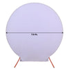 7.5ft Matte Lavender Lilac Round Spandex Fit Wedding Backdrop Stand Cover