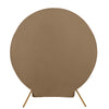 7.5ft Taupe Round Spandex Fit Wedding Backdrop Stand Cover
