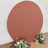 7.5ft Terracotta Round Spandex Fit Wedding Backdrop Stand Cover