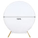 7.5ft White Round Spandex Fit Wedding Backdrop Stand Cover
