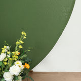 7.5ft Matte Olive Green Round Spandex Fit Wedding Backdrop Stand Cover