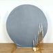 7.5ft Dusty Blue Soft Velvet Fitted Round Wedding Arch Cover