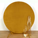 7.5ft Metallic Gold Soft Velvet Fitted Round Wedding Arch Cover