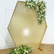 Champagne Sparkle Sequin Hexagon Wedding Arch Cover, Shiny Shimmer Backdrop Stand Cover