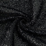 8ftx7ft Black Metallic Shimmer Tinsel Spandex Hexagon Backdrop, 2-Sided Wedding Arch Cover#whtbkgd