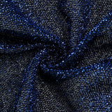 8ftx7ft Navy Blue Metallic Shimmer Tinsel Spandex Hexagon Backdrop, 2-Sided Wedding Arch#whtbkgd