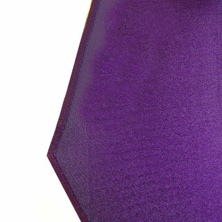 Create a Magical Setting with the 8ftx7ft Purple Metallic Shimmer Tinsel Spandex Hexagon Backdrop