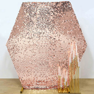 Rose Gold Sequin Backdrop - Add Sparkle to Your Events