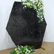 Black Big Payette Sparkle Sequin Hexagon Wedding Arch Cover, Shiny Shimmer Backdrop Stand Cover