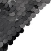 Black Big Payette Sparkle Sequin Hexagon Wedding Arch Cover, Shiny Shimmer Backdrop Stand Cover