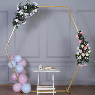 Create Unforgettable Memories with a Gold Hexagonal Photo Stand