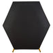 8ftx7ft Black 2-Sided Spandex Fit Hexagon Wedding Arch Backdrop Cover