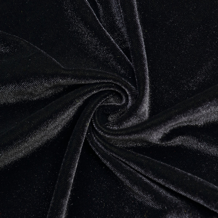 8ftx7ft Black Soft Velvet Fitted Hexagon Wedding Arch Cover#whtbkgd