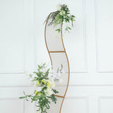 Create a Stunning Backdrop with the Gold Metal Flower Frame Backdrop Stand