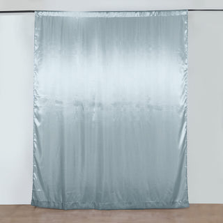 Unleash Your Creativity with the Dusty Blue Satin Window Curtain Panel