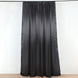 8ftx10ft Black Satin Formal Event Backdrop Drape, Window Curtain Panel