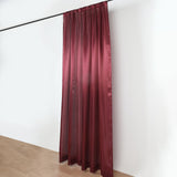 8ftx10ft Burgundy Satin Formal Event Backdrop Drape, Window Curtain Panel