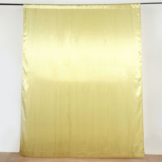 Durable and Reusable Champagne Satin Backdrop for Any Occasion