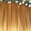 8ftx10ft Gold Satin Formal Event Backdrop Drape, Window Curtain Panel