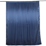 8ftx10ft Navy Blue Satin Formal Event Backdrop Drape, Window Curtain Panel