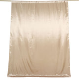 8ftx10ft Nude Satin Formal Event Backdrop Drape, Window Curtain Panel