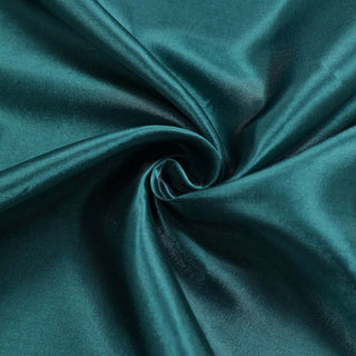 Create a Stunning Ambiance with the Peacock Teal Satin Window Curtain Panel