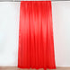 8ftx10ft Red Satin Formal Event Backdrop Drape, Window Curtain Panel