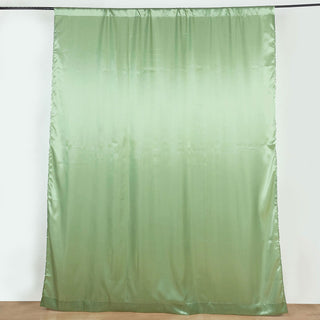 Enhance Your Event Decor with the 8ftx10ft Sage Green Satin Formal Event Backdrop Drape