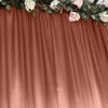 8ftx10ft Terracotta Satin Formal Event Backdrop Drape, Window Curtain Panel