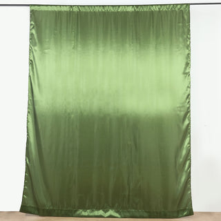 Versatile and Reusable Olive Green Satin Backdrop