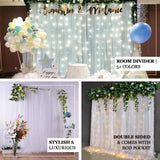 5ftx10ft Rod Ready Ivory Dual Sided Sheer Tulle Backdrop Curtain Panel