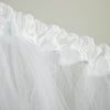 5ftx10ft Rod Ready White Dual Sided Sheer Tulle Backdrop Curtain Panel