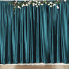 8feet Peacock Teal Premium Velvet Backdrop Stand Curtain Panel Drape